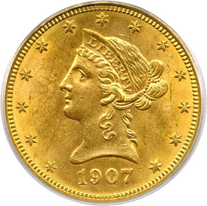 image for: 1907 $10 PCGS MS64 (Liberty)
