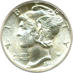 image for: 1942 10c PCGS MS65 FB OGH