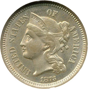 image for: 1873 3cN NGC MS63 (Closed 3)