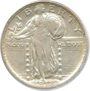 image for: 1918-S 25c PCGS AU53