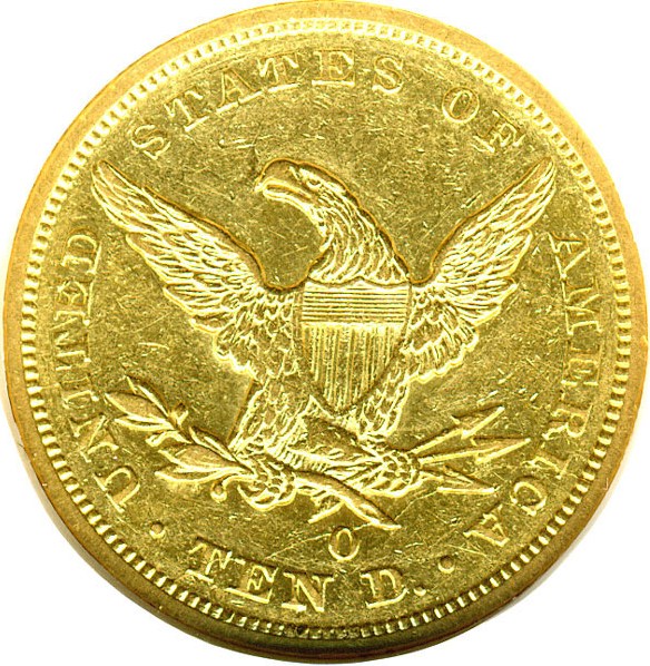 image for: 1846-O $10 DGS XF45 (6 over 5, Breen 6875; Cleaned)