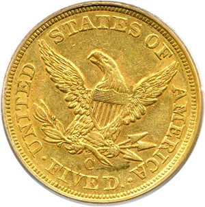 image for: 1856-C $5 PCGS AU58
