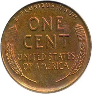 image for: 1928-D 1c PCGS MS65 RB