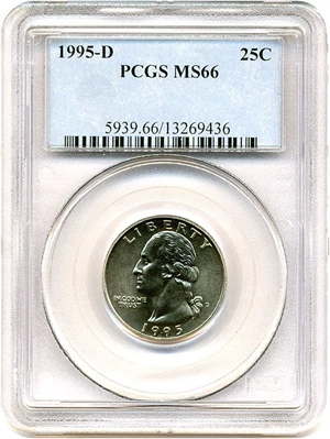 image for: 1995-D 25c PCGS MS66