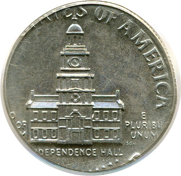 image for: 1976  50c PCGS MS63 (Struck on Clad 25c Planchet)