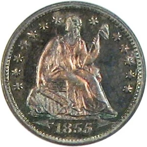 image for: 1855 Arrows H10c PCGS/CAC Proof 65