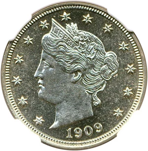 image for: 1909 5c NGC/CAC Proof 65