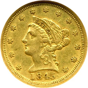 image for: 1845-D $2 1/2 NGC AU55