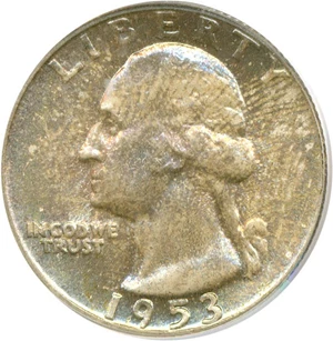 image for: 1953 25c PCGS/CAC MS66