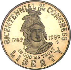 image for: 1989-S Congress 50c PCGS Proof 69 DCameo