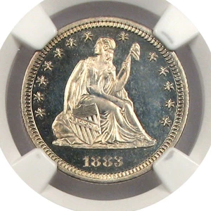 image for: 1883 25c NGC Proof 64