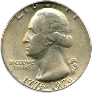 image for: 1976 25c PCGS MS65 (Struck on 5c Planchet)