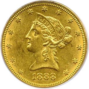 image for: 1888-O $10 PCGS MS61