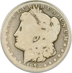 image for: 1879-CC $1 PCGS AG-3 (Capped Die)