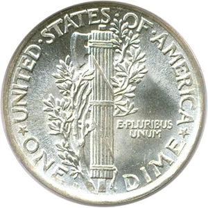 image for: 1920-D 10c PCGS/CAC MS66