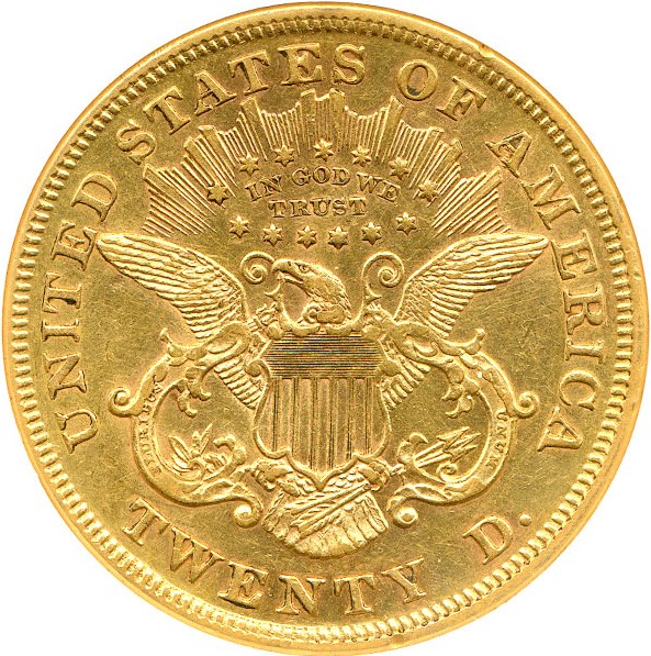 image for: 1871 $20 NGC AU55