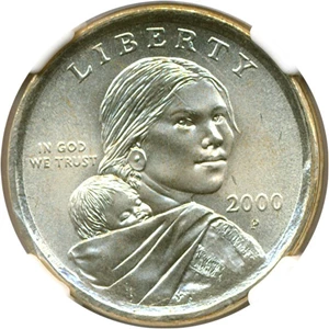image for: Mint Error: 2000-P $1 NGC MS66 (Struck on a foreign planchet - 7.04g)