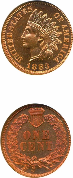 image for: 1883 1c NGC Proof 66 RD
