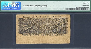 image for: Maryland: 1774 $8 10-Apr PMG VF35 EPQ (Fr.MD70)