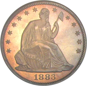 image for: 1883 50c NGC Proof 65 *Color*