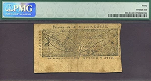 image for: Maryland: 1774 $1/2 10-Apr PMG XF40 (Fr.MD64)