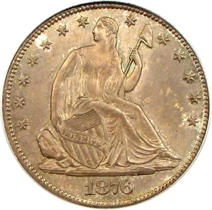 image for: 1876-CC 50c PCGS MS65 ex: Battle Born Collection