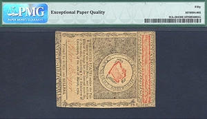 image for: Mass: 1780 $8 5-May PMG AU50 EPQ (Fr.MA284)