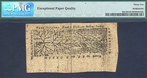 image for: Maryland: 1774 $4 10-Apr PMG VF35 EPQ (Fr.MD68)