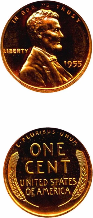 image for: 1955 1c NGC Proof 68 RD Cameo