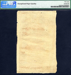 image for: Uncut Sheet North Carolina: 1771 2s/6d, 1 Pound, 10S Dec. PMG AU58 EPQ (Fr.NC136, 139, 138)