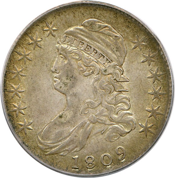 image for: 1809 50c PCGS/CAC XF45  (III Edge)