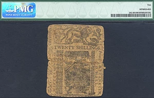 image for: Delaware: 1758 20s 1-May PMG VG10 (Fr.DE60)