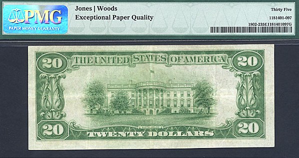 image for: 1929 $20 3rd NB & TC of Camden, NJ  PMG VF35 EPQ (Fr.1802-2, Charter #13203)