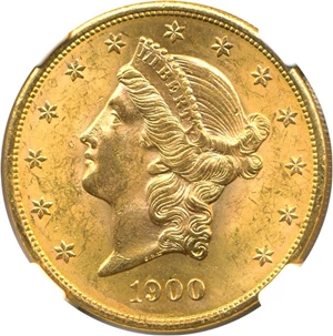 image for: 1900 $20 NGC/CAC MS63
