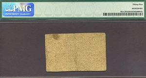 image for: Mass: 1776 4s/6d 18-Jun PMG VF35 (Fr.MA203)