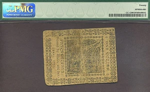 image for: Cont Congress: 1775 $1 May 10 PMG VF20 (Fr.CC1)