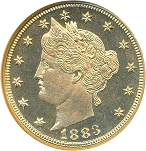 image for: 1883 5c NGC Proof 66 (No Cents)