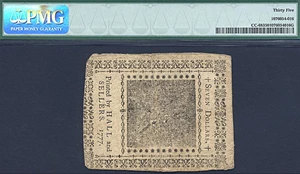 image for: Cont Congress: 1777 $7 20-May PMG VF35 (Fr.CC68)