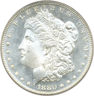 image for: 1880 $1 PCGS MS66 PL