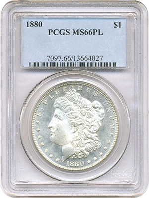 image for: 1880 $1 PCGS MS66 PL