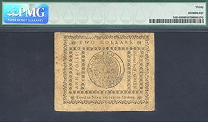 image for: Maryland: 1775 $2 7-Dec PMG VF30 (Fr.MD86)