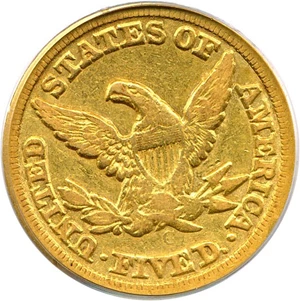 image for: 1854-C $5 PCGS XF40