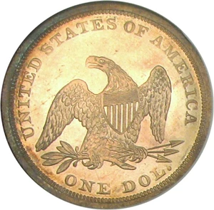 image for: 1849 $1 NGC Proof 65 ex: Sweet Collection