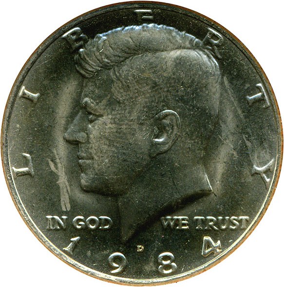 image for: 1984-D 50c ANACS MS64