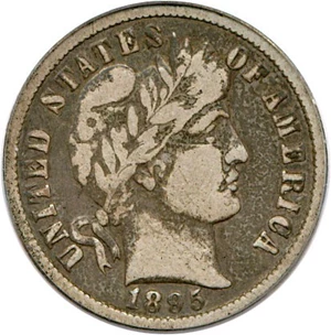 image for: 1895-O 10c PCGS VF20