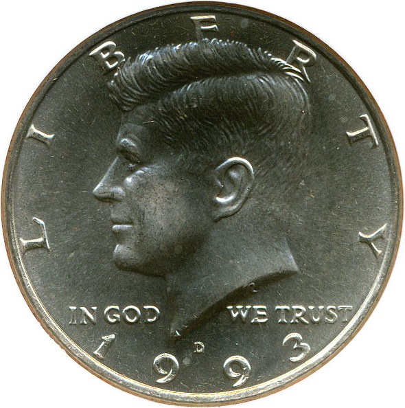 image for: 1993-D 50c NGC MS67