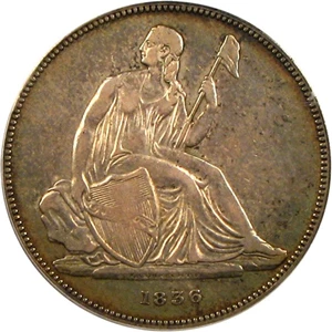 image for: 1836 Gobrecht $1 PCGS Proof 40 (Name on Base, Original-Medal Alignment)