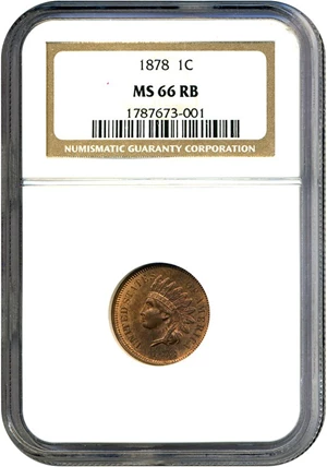 image for: 1878 1c NGC MS66 RB