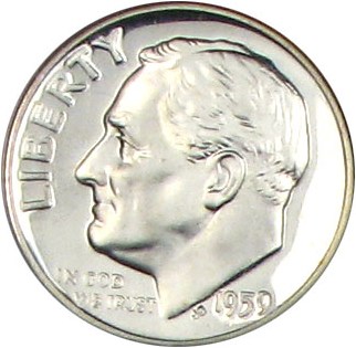 image for: 1959 10c NGC Proof 68 Cameo