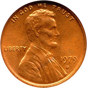image for: 1979-D 1c ANACS MS66 RD